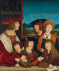 Kejsaren Maximilian I med hans familj